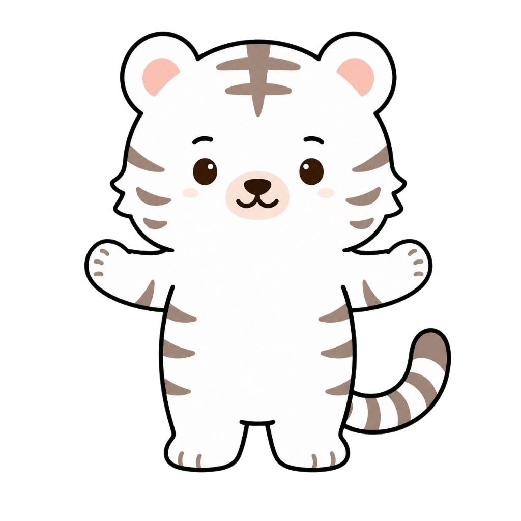 Bommi the tiger offering warm encouragement